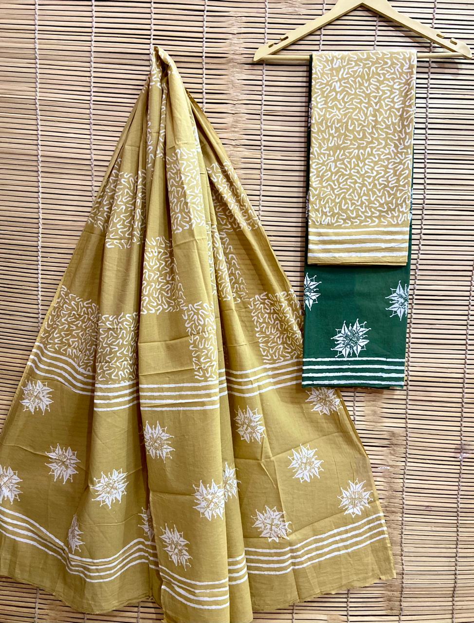 Hand-Block Printed Cotton Suits