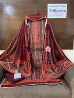Velvet Digital Print Top n Stole with Pashmina Bottom