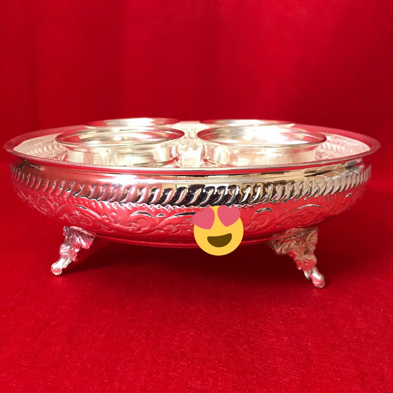 German Silver Dry fruit/Snack Set