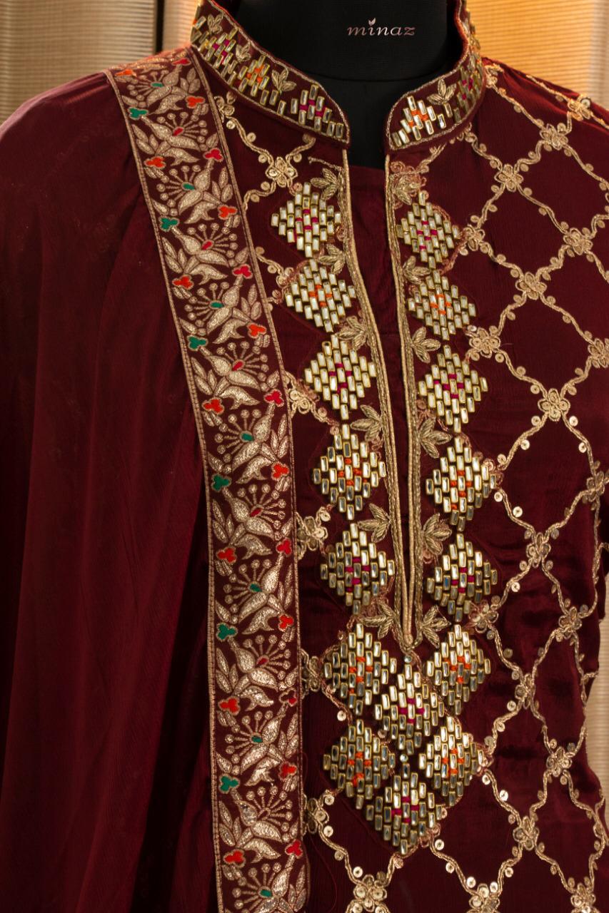Chinnon Suit with Pitta Embroidery