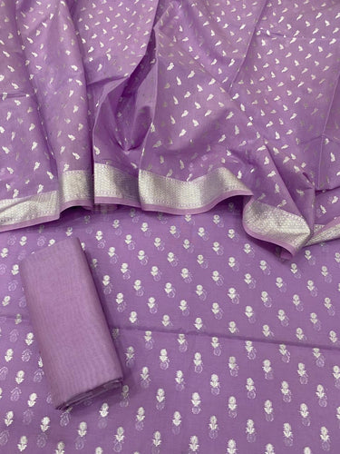 Benarsi Silver Zari Lorex Suit