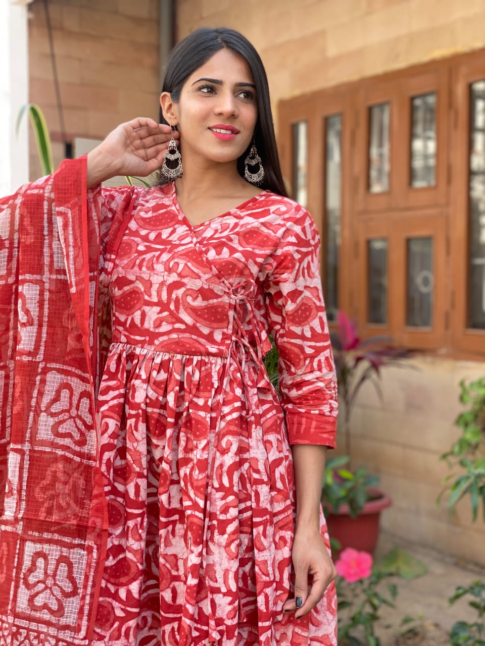 Angrakha Style Organic Cotton Suits