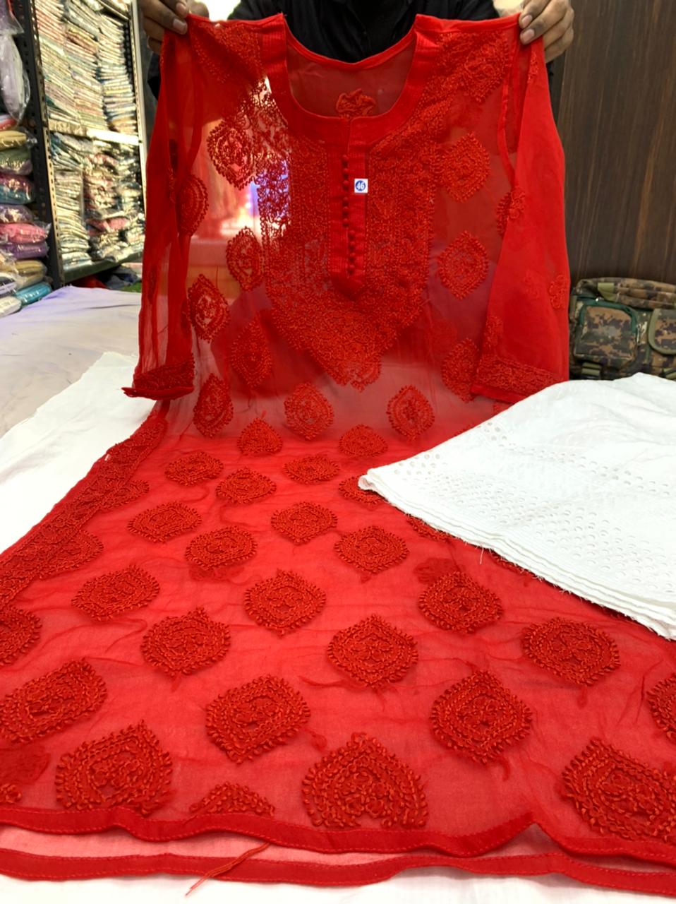 Buta Jaal Chikankari Set