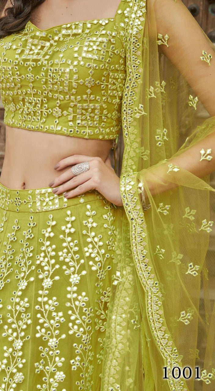 Organza Silk Lehengas