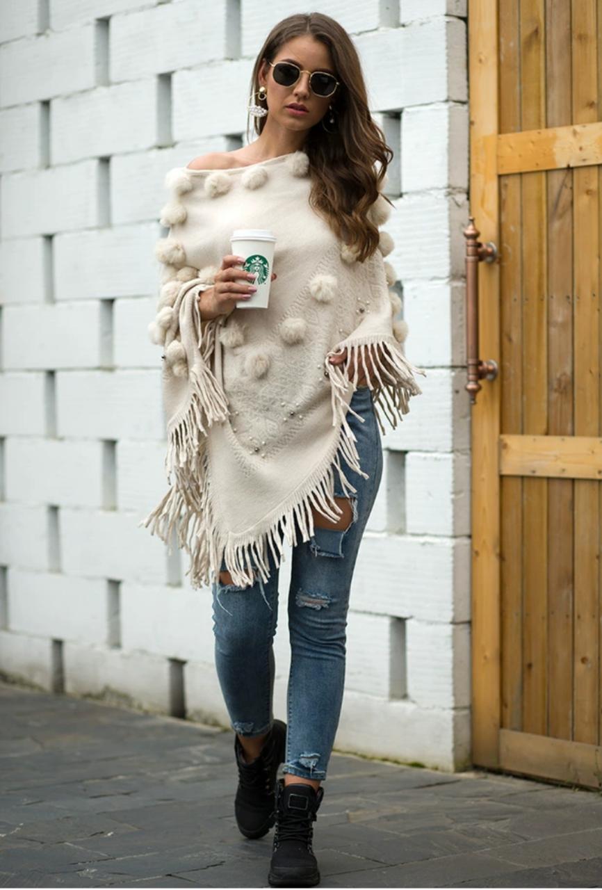 O-Neck Poncho