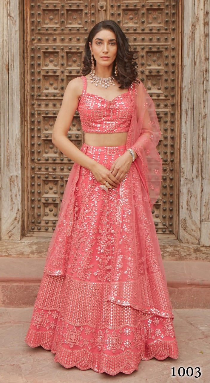 Organza Silk Lehengas