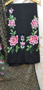 Crepe Handpainted Suit