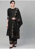 Gold Print Kurta Pant Dupatta