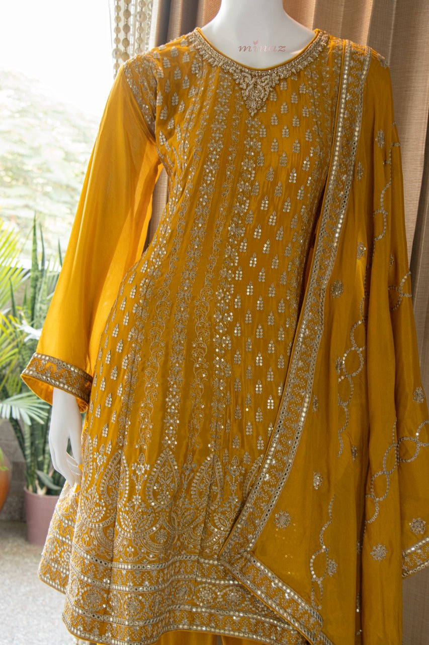 Chinnon Short Anarkali with Salwar