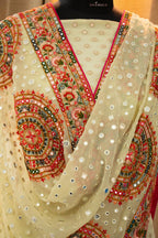 Opara Silk Suits with heavy embroidery dupatta