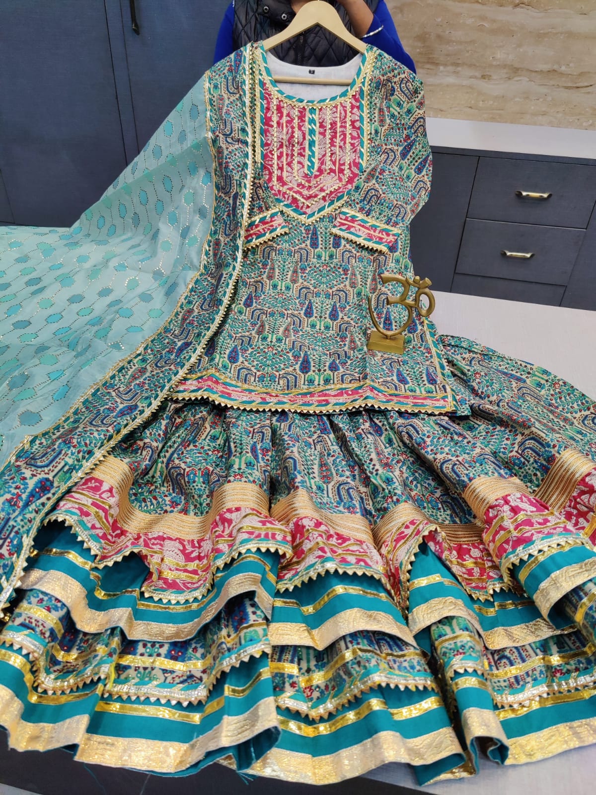 Beautiful Kurti Sharara Set with Gota
