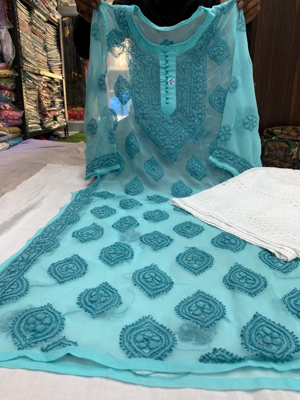 Buta Jaal Chikankari Set