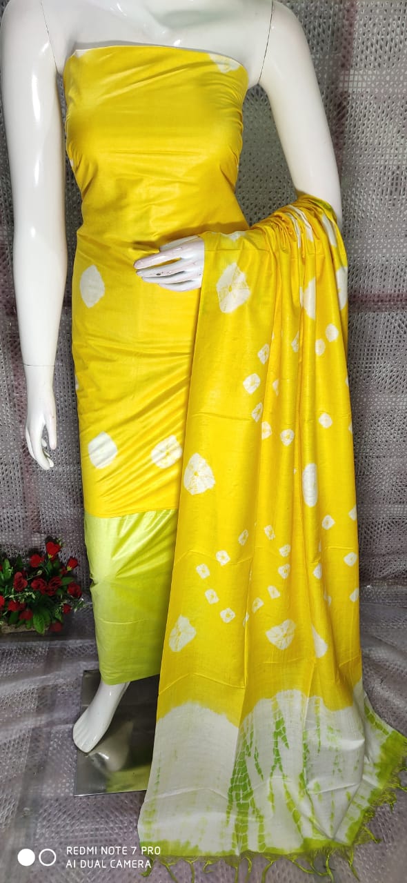 Shibori Design Silk Suits