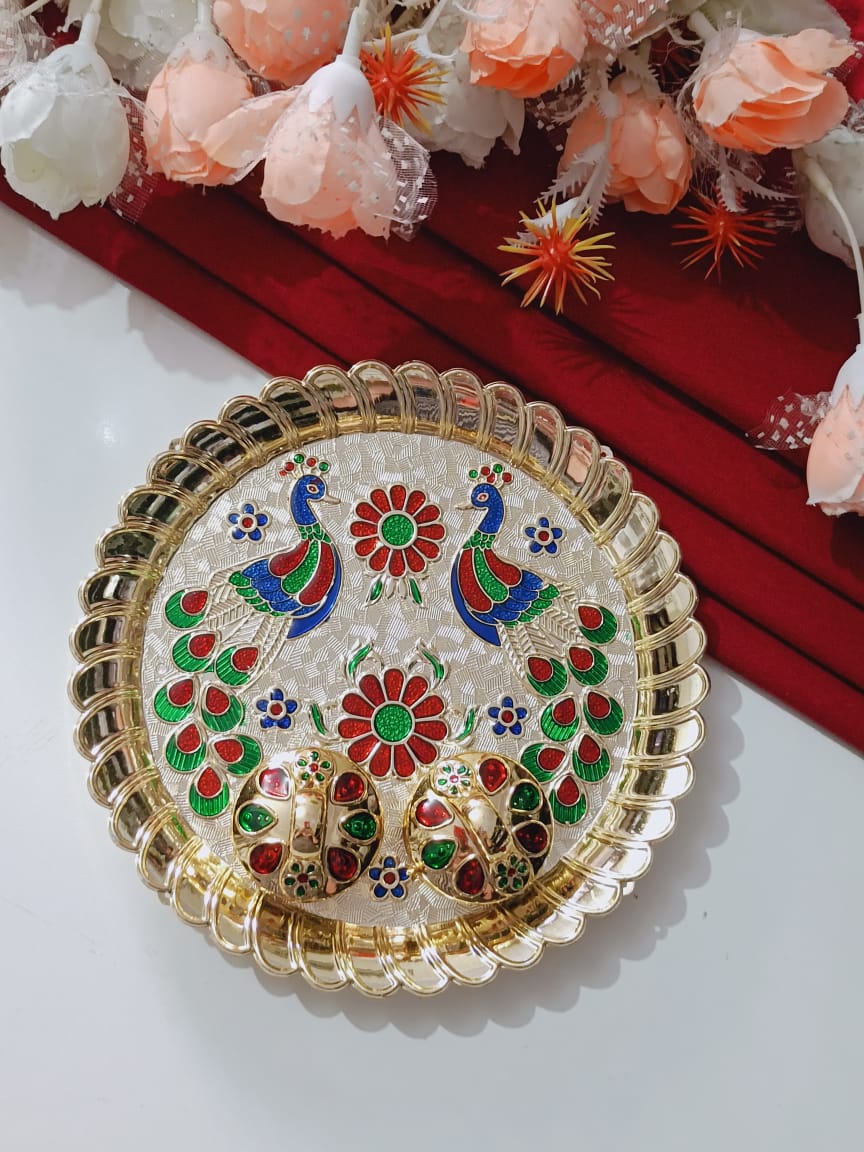 Pooja Thalis & Plates (Rakhi)