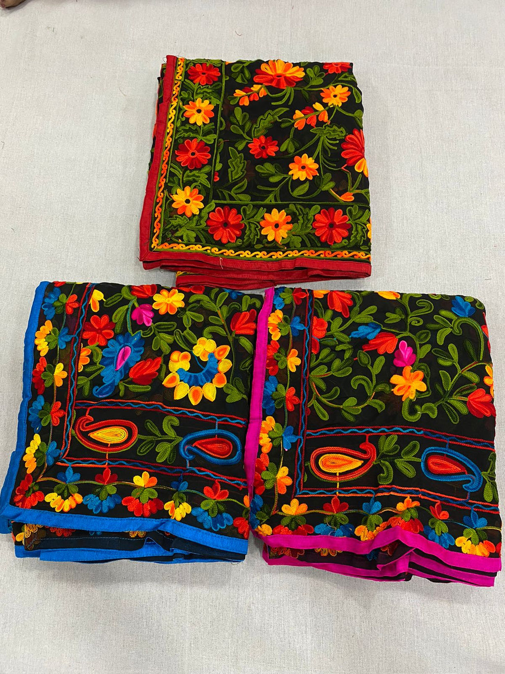 Aari Work Georgette  Dupattas