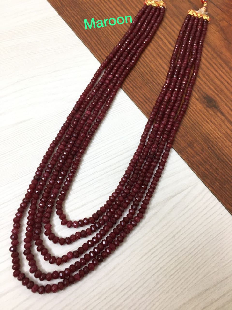 Onyx Beads Multistrand Necklace