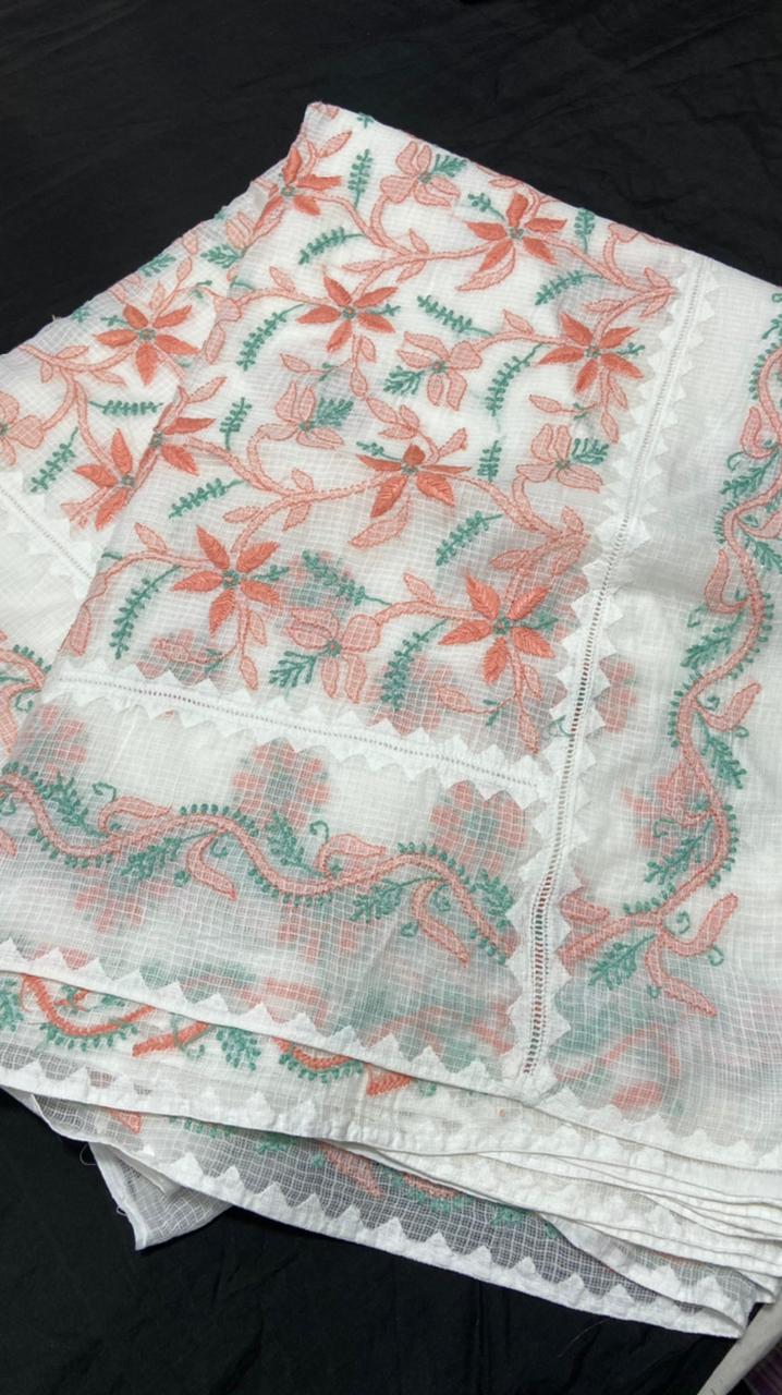 Chikankari Kota Doriya Sarees