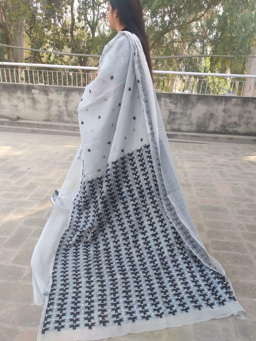 Kota Doriya Embroidered Saree