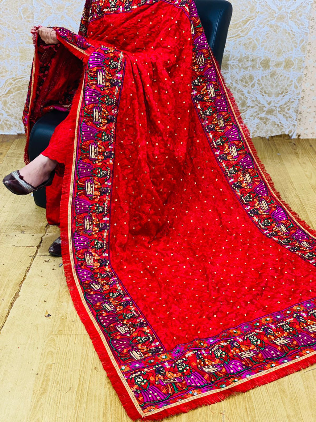 Full Jaal Phulkari Dupattas