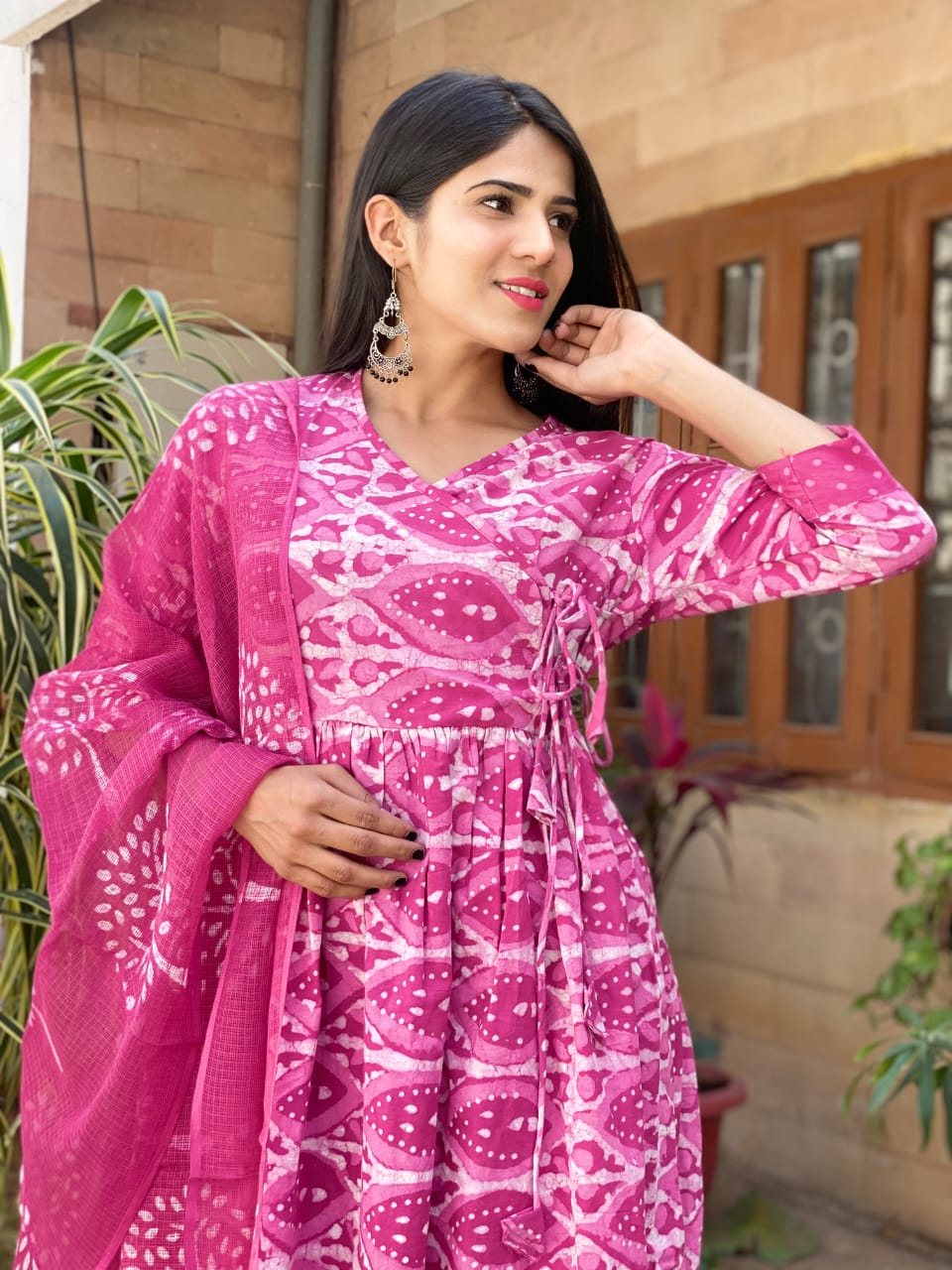 Angrakha Style Organic Cotton Suits