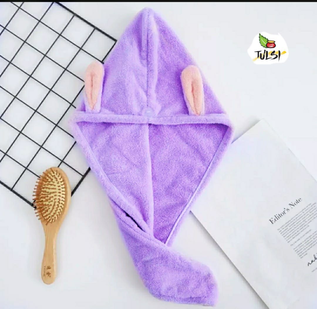Womens Cleft Lip Ear Towel Hair Cap
