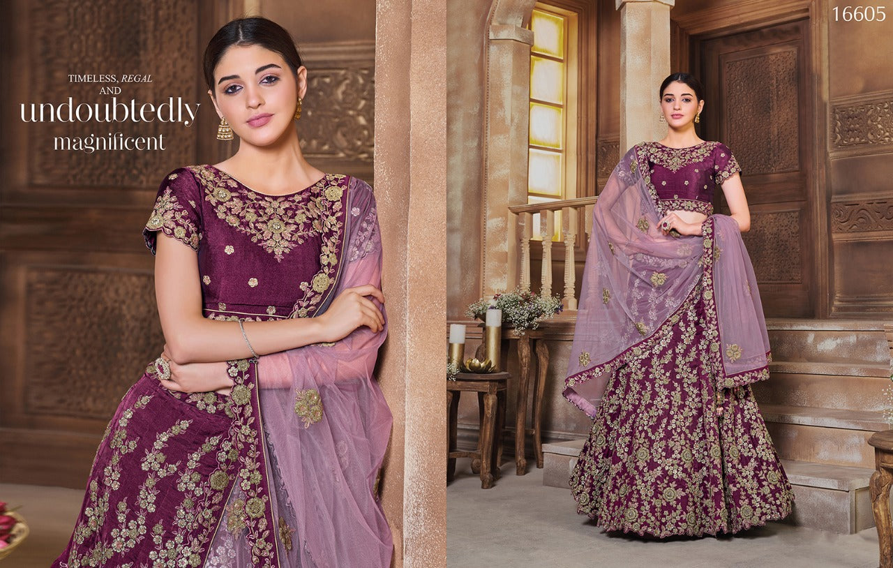Beautiful Net and Satin Silk Lehengas