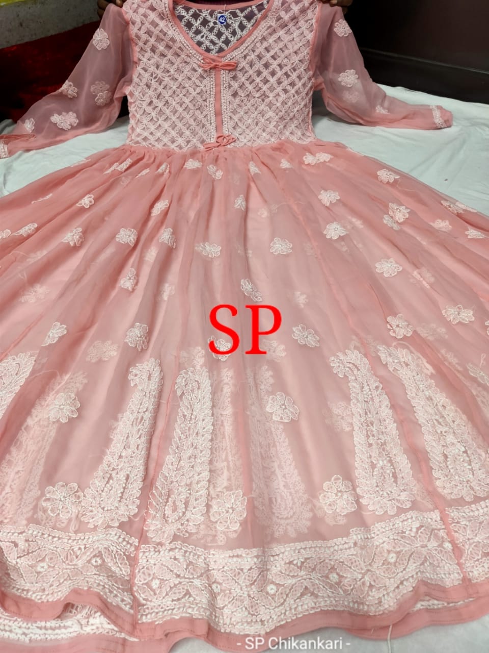 Chikankari Gown