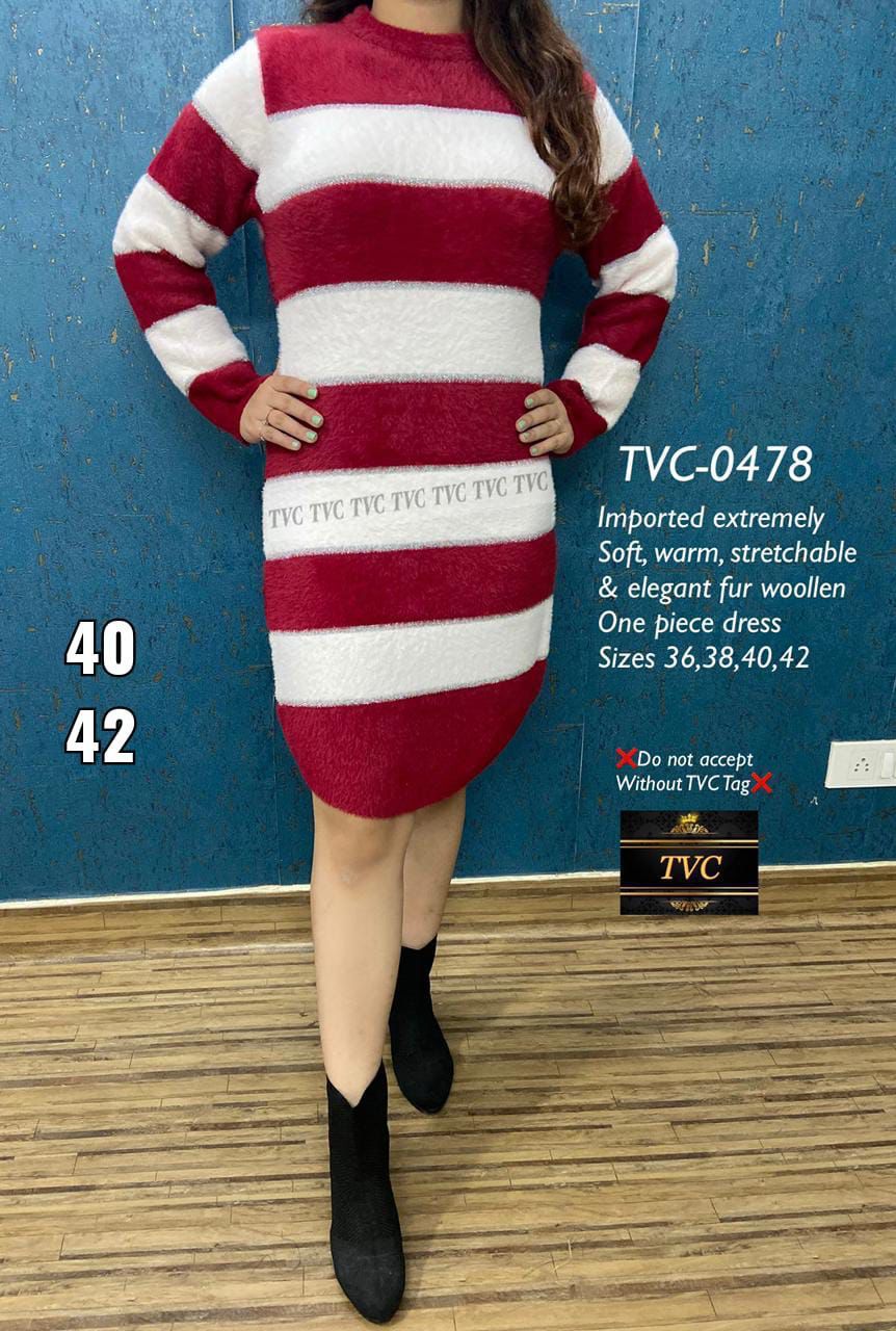 Woolen One Piece dress