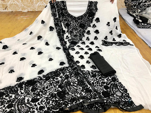 White and Black Georgette Collection