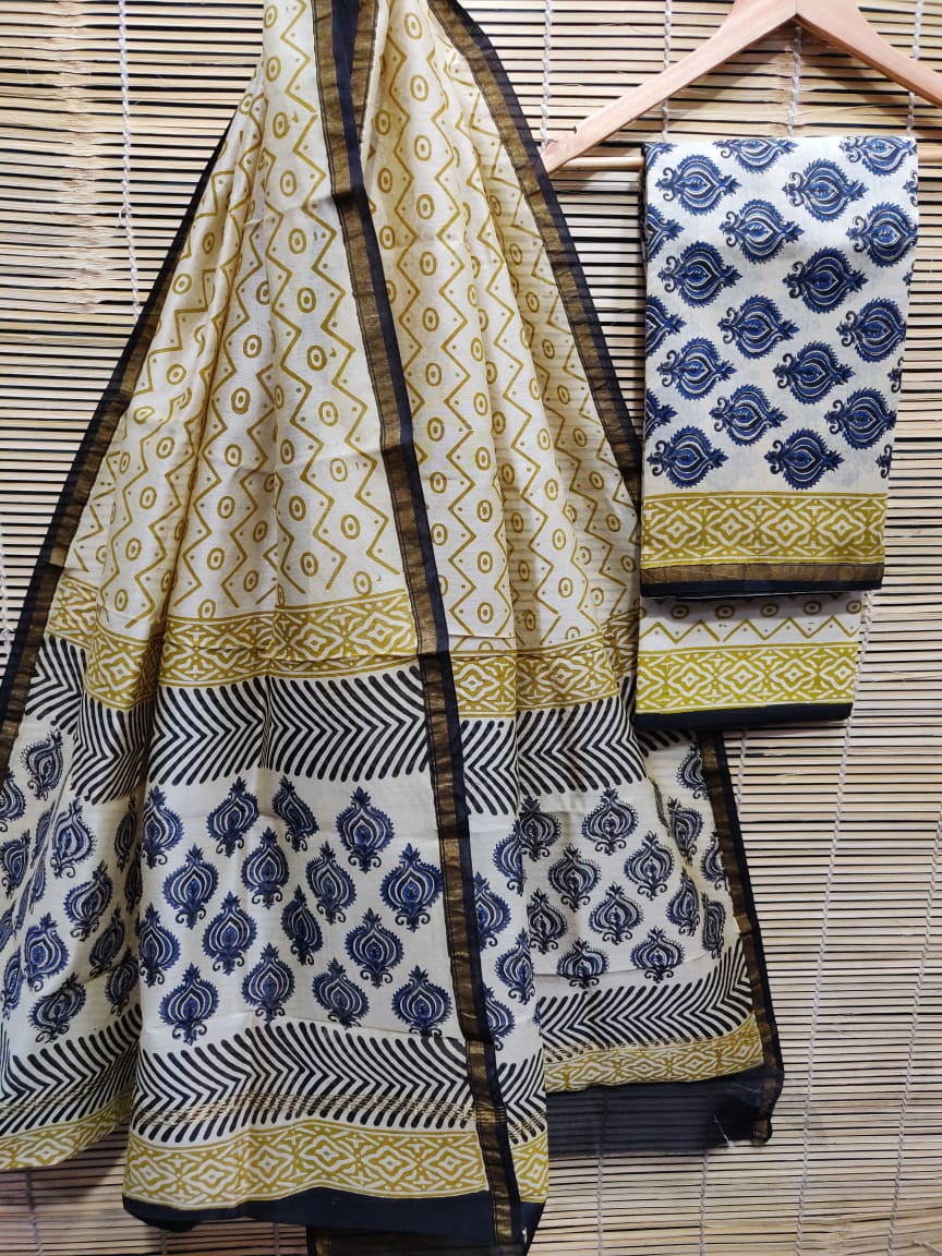 Dabu Hand Block Printed Suits