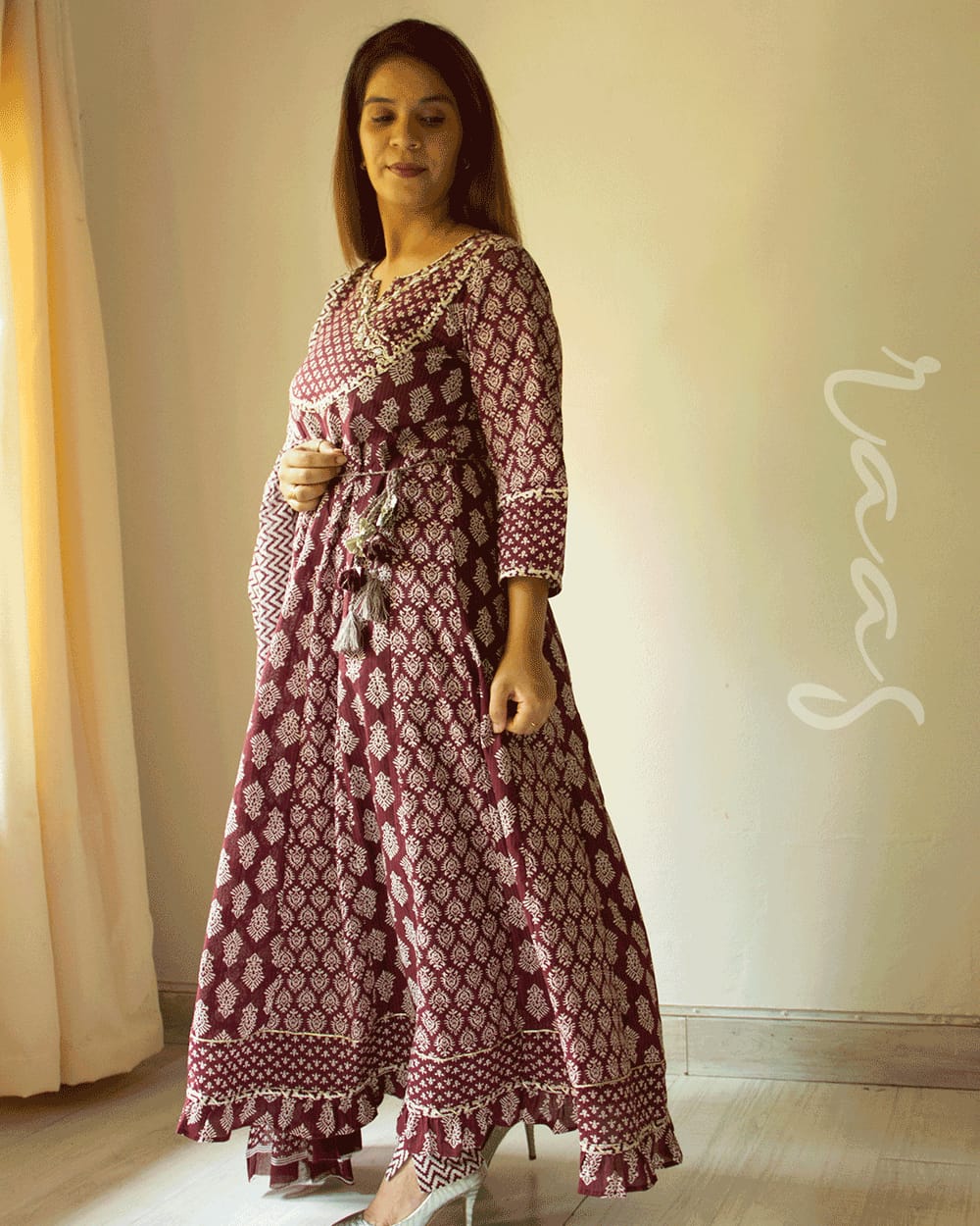 Cotton Kalidar Kurti with Pant