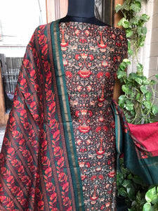 Maheshwari Silk Suits with Shantoon Bottom