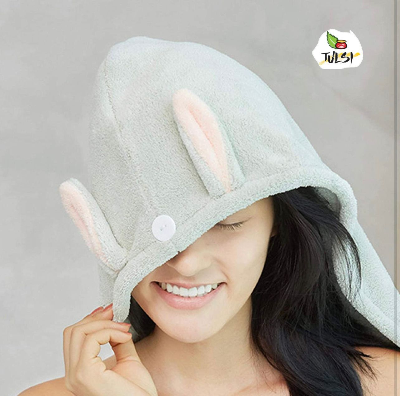 Womens Cleft Lip Ear Towel Hair Cap