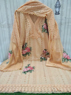 Cotton Chikan Shirt with crochet