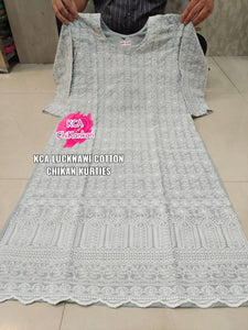 Lucknowi Chikan Long Kurti