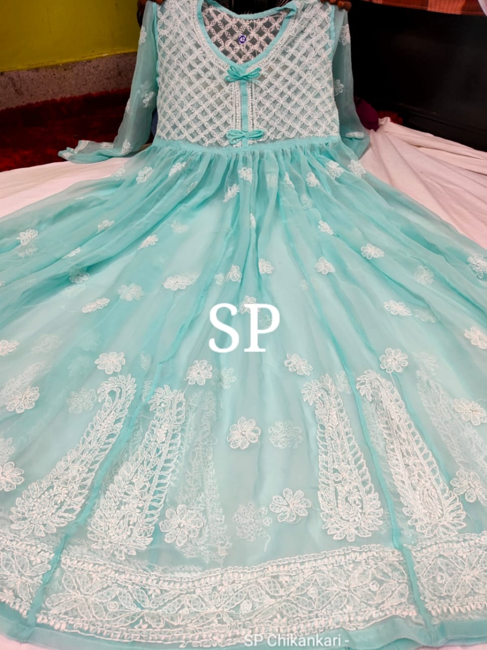 Chikankari Gown