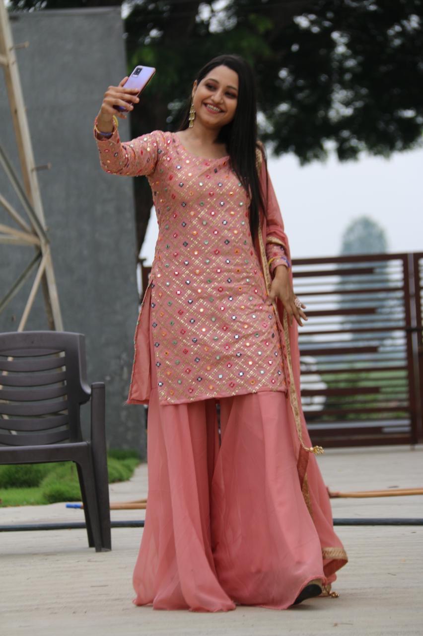 Mom n Daughter Sharara Set