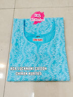 Lucknowi Chikan Long Kurti