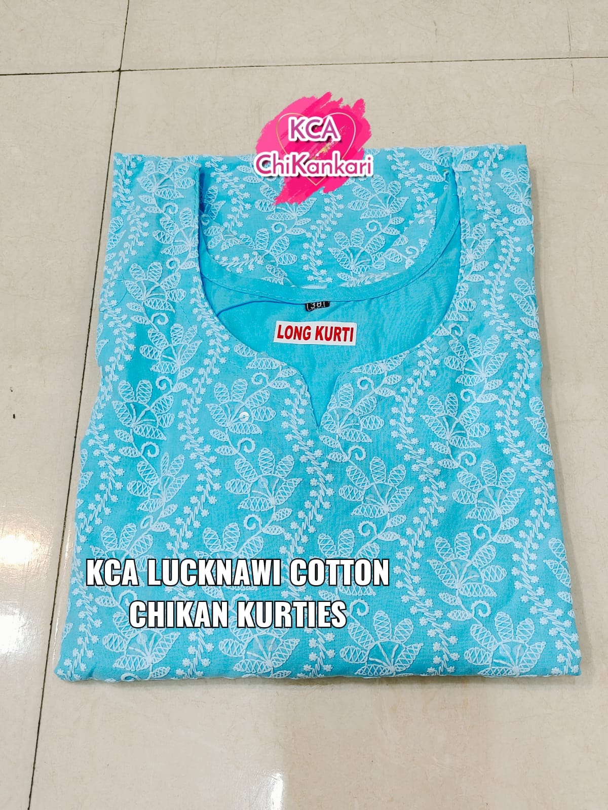 Lucknowi Chikan Long Kurti