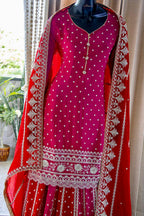 Pretty Chinnon Shirt Skirt Dupatta