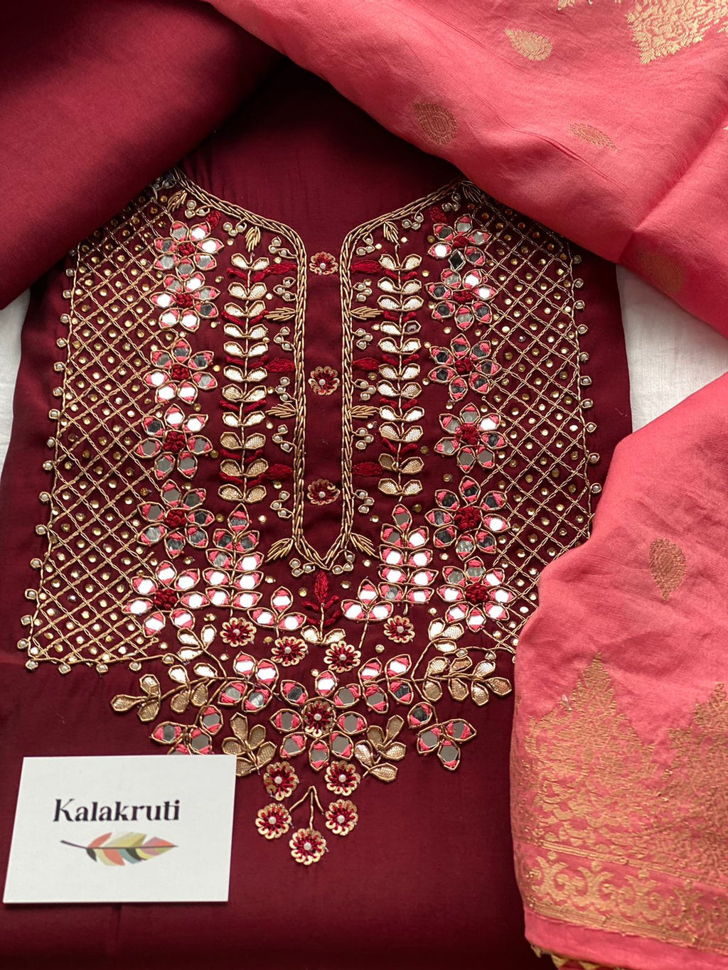 Embroidered Chanderi Suits
