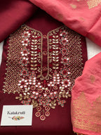 Embroidered Chanderi Suits