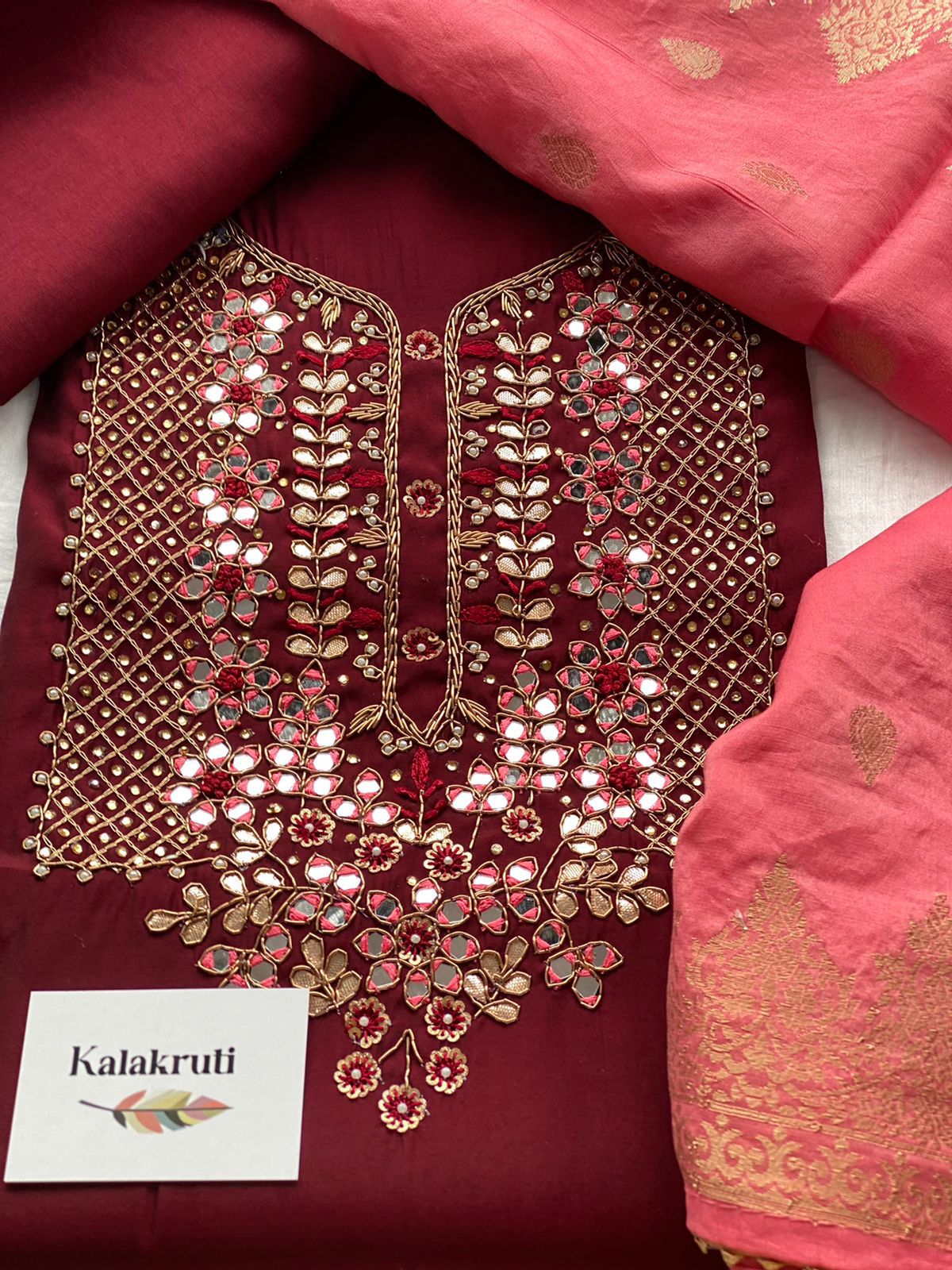 Embroidered Chanderi Suits
