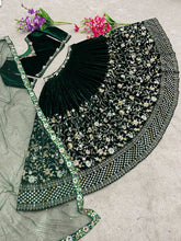 Load image into Gallery viewer, Bridal Viscose Velvet Lehenga Choli