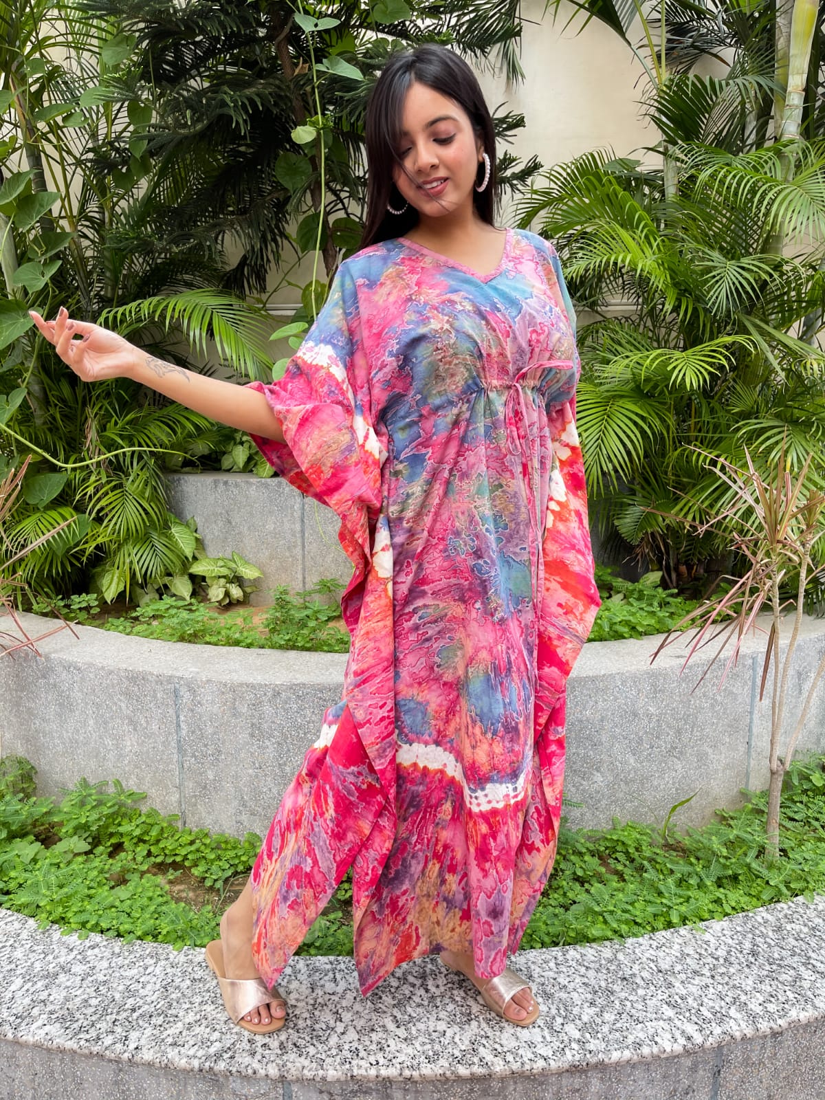 Premium Cotton Kaftans with Marble prints