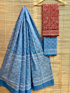 Hand-Block Printed Cotton Suits