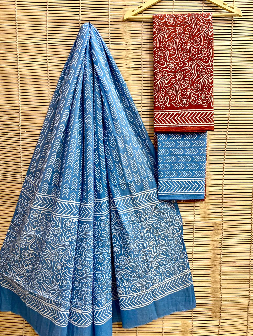 Hand-Block Printed Cotton Suits