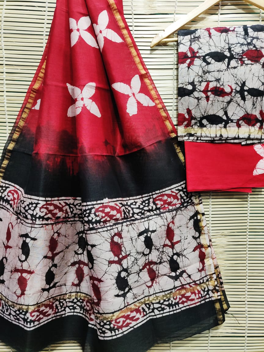 Dabu Hand Block Printed Suits