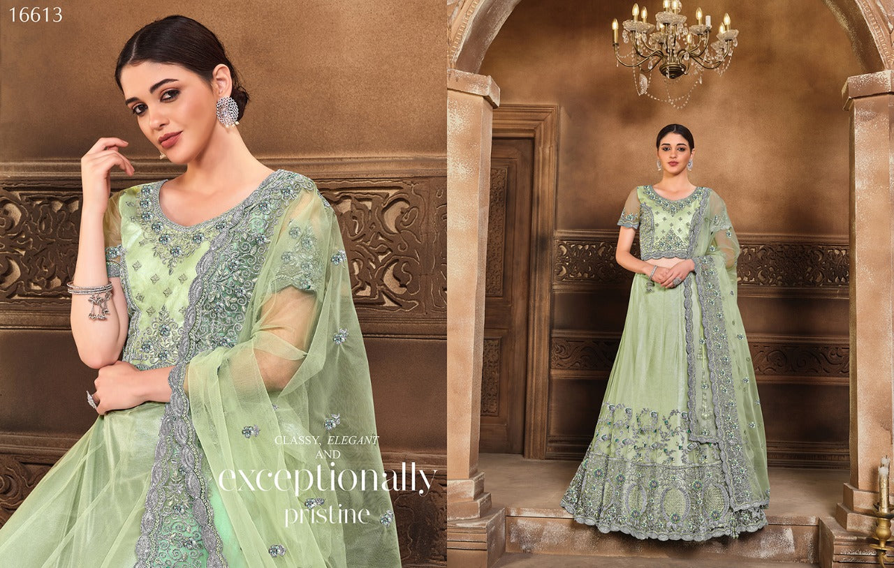 Beautiful Net and Satin Silk Lehengas
