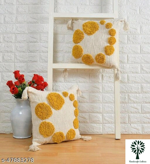 Tufted Cotton Cushion Covers